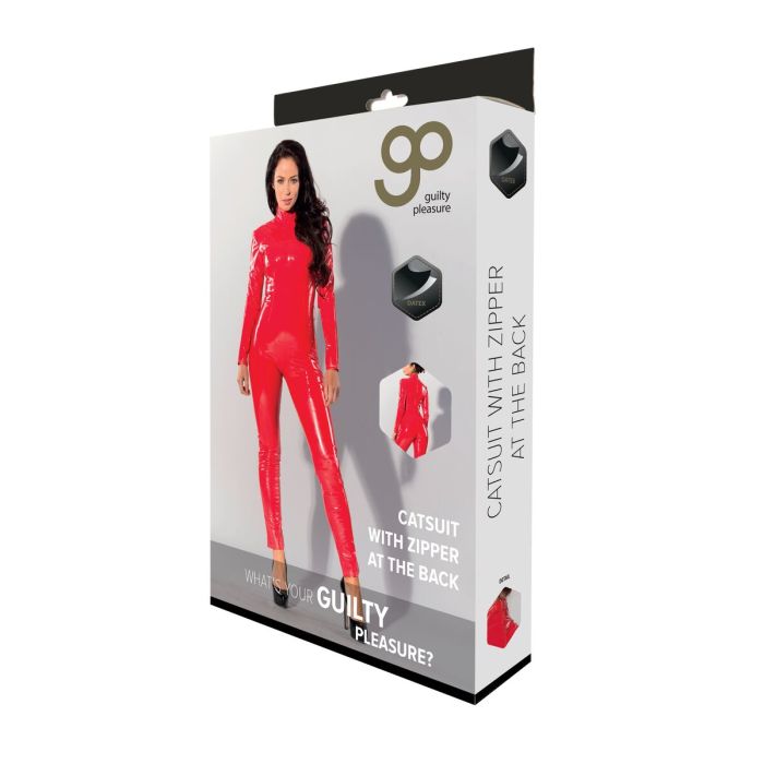 Disfraz Erótico Guilty Pleasure Catsuit Rojo L