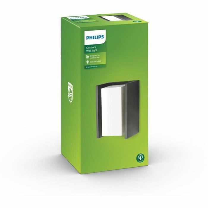 Aplique de Pared Philips Aplique mural 970 Lm Antracita E27 1