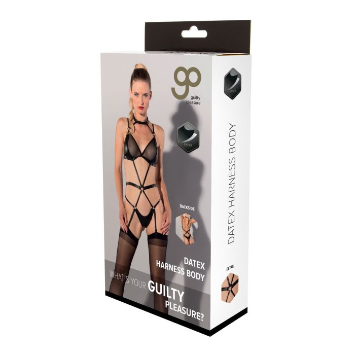 Conjunto de Lencería Guilty Pleasure Negro (XL)