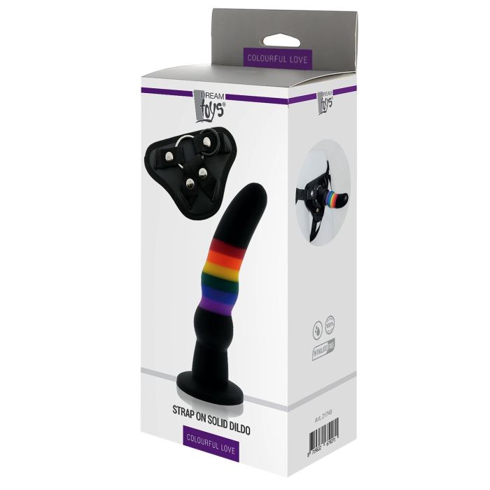 Consolador con arnés Dream Toys Colourful Love 1