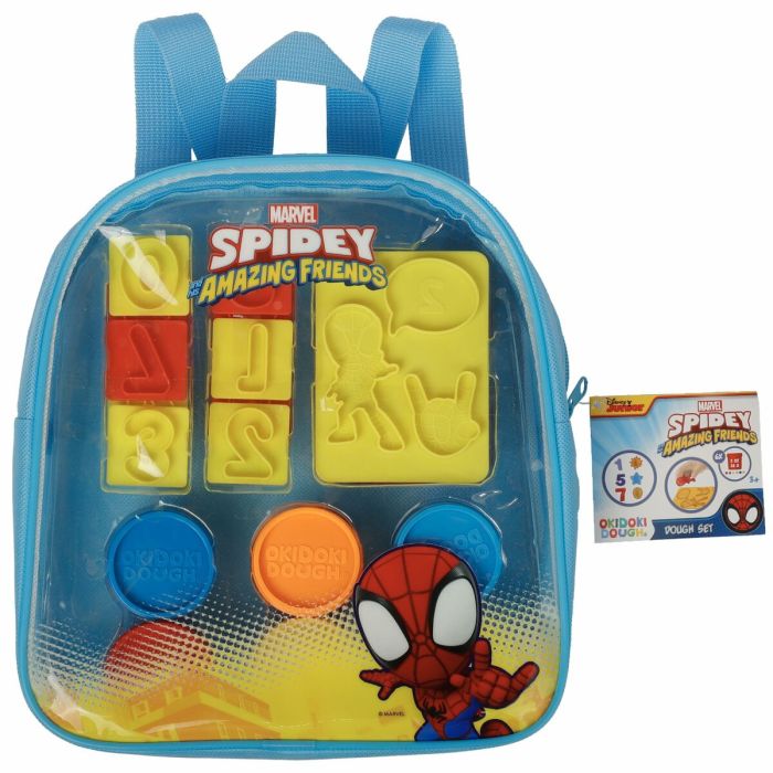 Set de Manualidades Spidey Azul Moldes para plastilina Plastilina Mochila 4