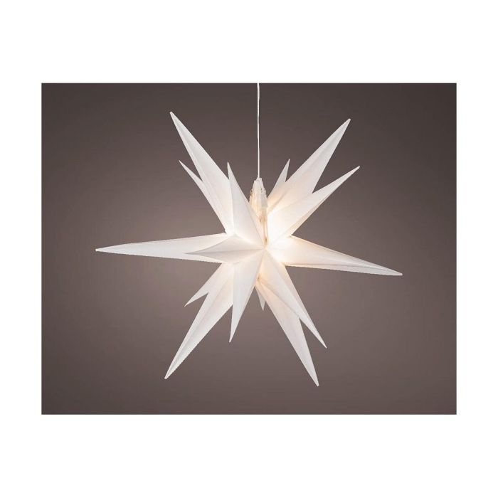 Estrella blanca iluminada ø40x40cm 6 leds