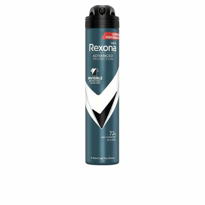 Desodorante en Spray Rexona Invisible Men 200 ml