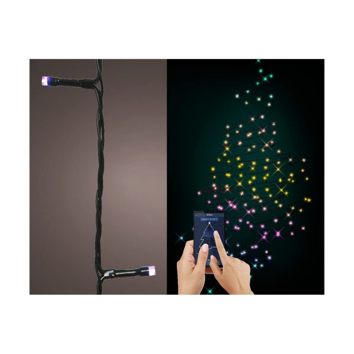 Guirnalda led danzante bluetooth multicolor 14,9m 100 leds