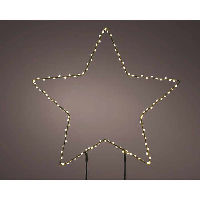 Decoración luminosa Lumineo PVC Estrella de Navidad 38 cm Estaca MicroLED 1