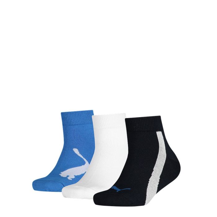 Calcetines Puma bwt quarter 100000970 003 3 Piezas Azul marino