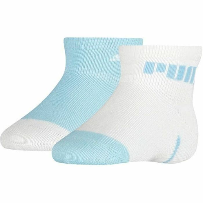 Calcetines Deportivos Puma Mini Cats x2 Azul claro Unisex Calcetines Deportivos Puma Mini Cats x2 Azul claro Unisex