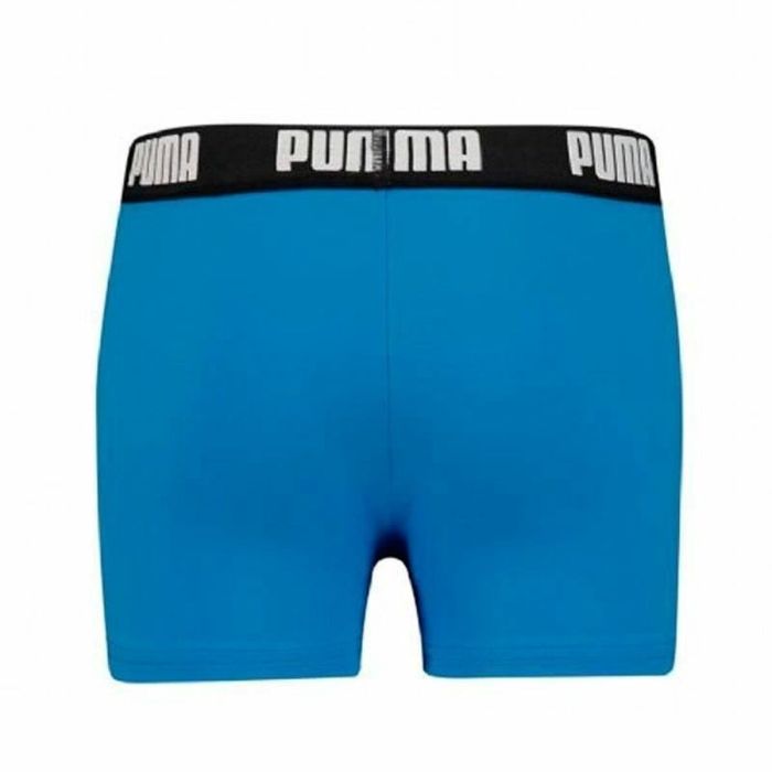 Bañador Boxer Para Niños Puma Swim Logo Azul 1