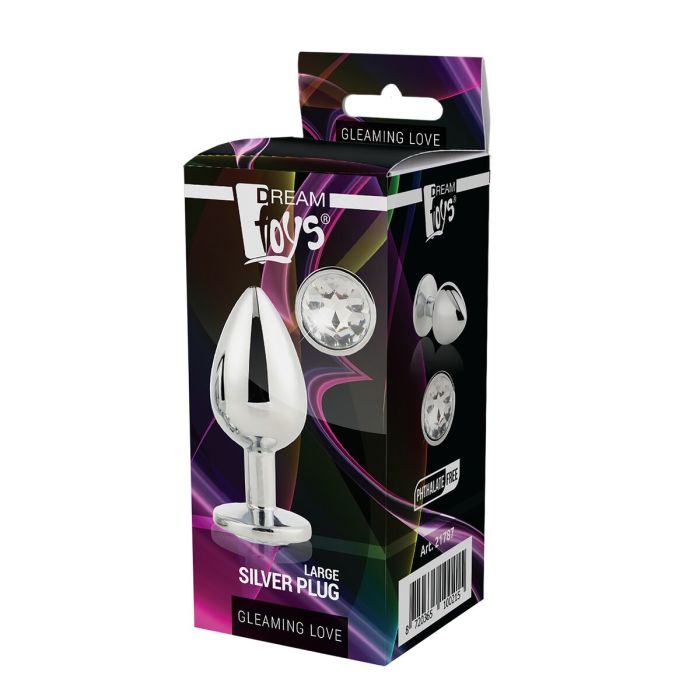 Plug Anal Dream Toys Gleaming Love Plateado 2