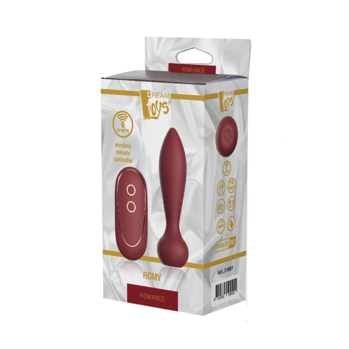 Vibrador Anal Negro Dream Toys Romance Romy Rojo 1