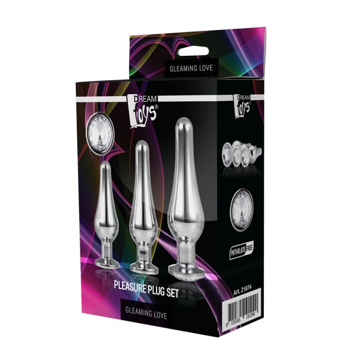 Plug Anal Dream Toys Gleaming Love Plateado 1