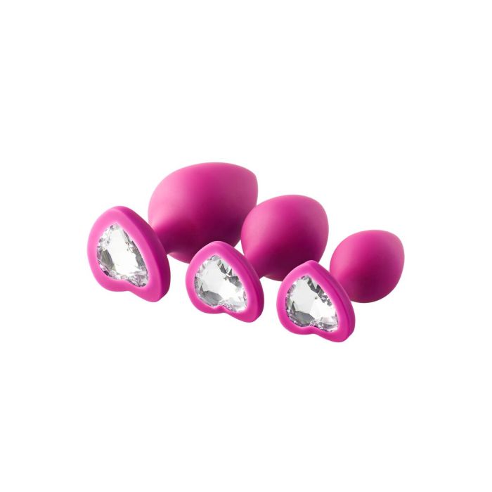 Plug Anal Dream Toys Flirts Rosa 3 Piezas 17