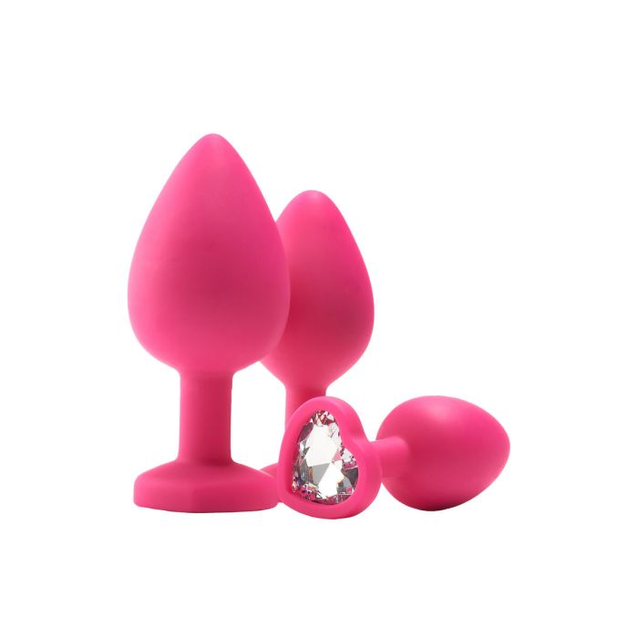 Plug Anal Dream Toys Flirts Rosa 3 Piezas 7