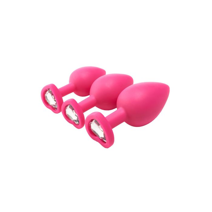 Plug Anal Dream Toys Flirts Rosa 3 Piezas 3