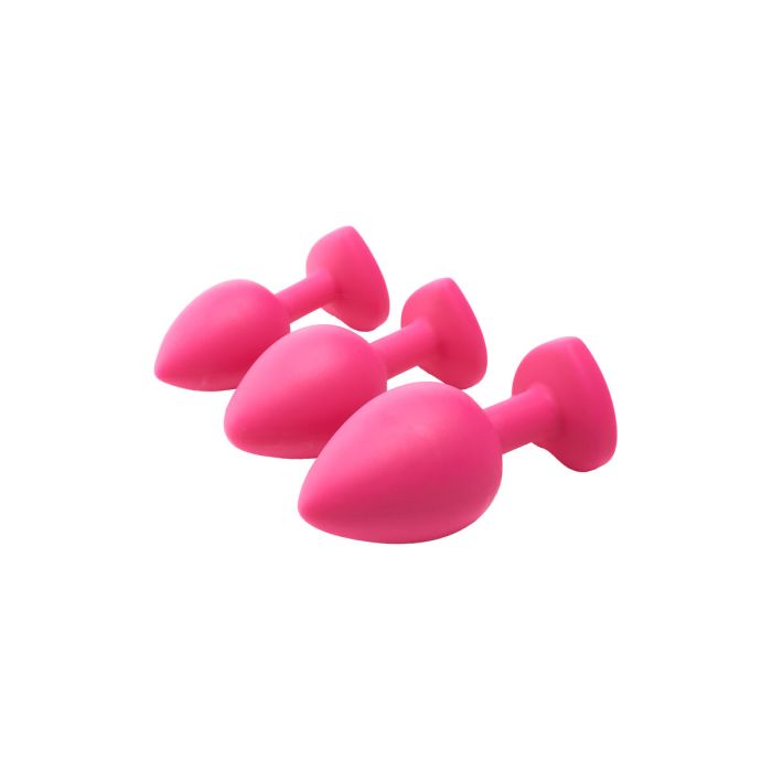 Plug Anal Dream Toys Flirts Rosa 3 Piezas 1