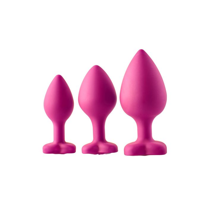 Plug Anal Dream Toys Flirts Rosa 3 Piezas 16