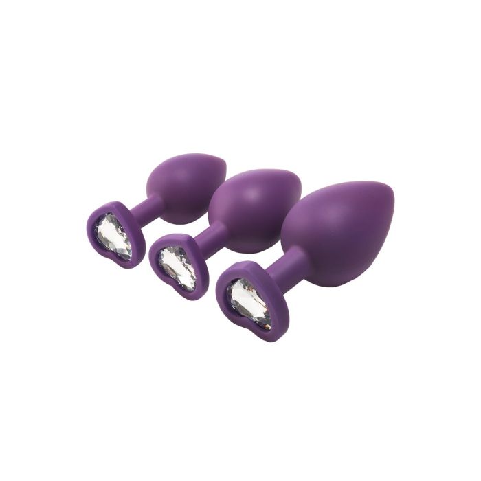 Plug Anal Dream Toys Flirts Morado 3 Piezas 5