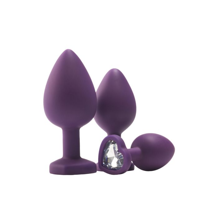 Plug Anal Dream Toys Flirts Morado 3 Piezas 3