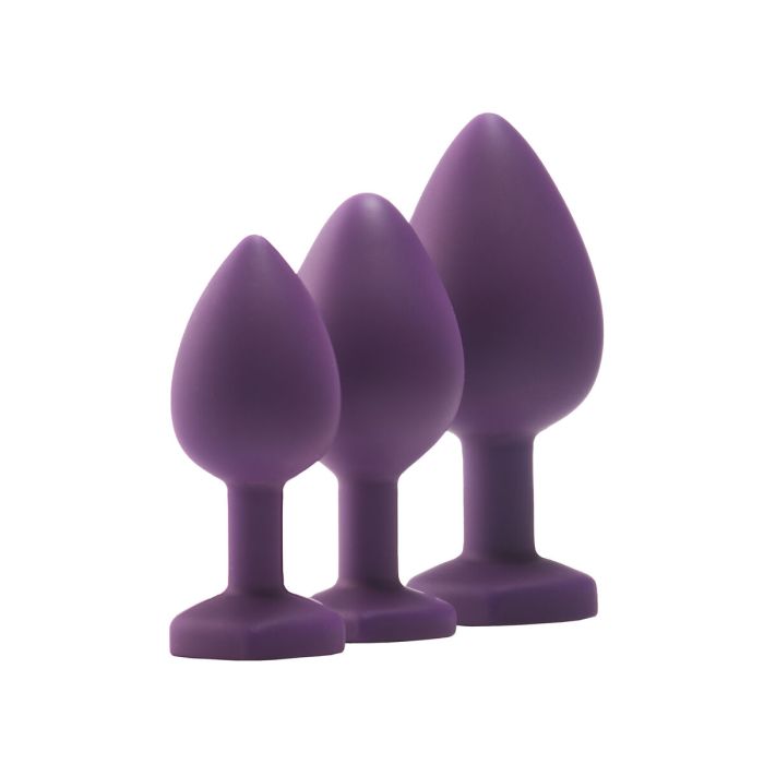 Plug Anal Dream Toys Flirts Morado 3 Piezas 1