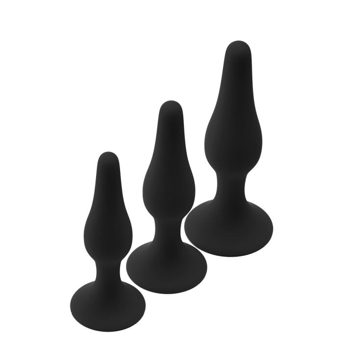 Plug Anal Dream Toys Fantasstic Negro 3 Piezas 4