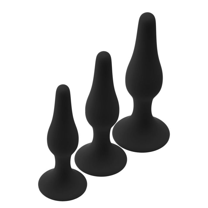 Plug Anal Dream Toys Fantasstic Negro 3 Piezas 3