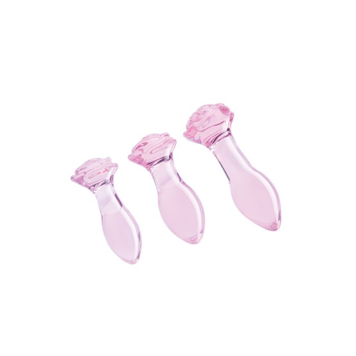 Plug Anal Dream Toys Glaze Rosa 3 Piezas 3