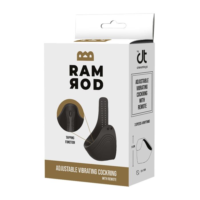 Anillo para el Pene Dream Toys Ramrod Negro 1