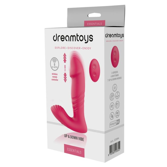 Vibrador Anal Negro Dream Toys Essentials Up Rosa 1