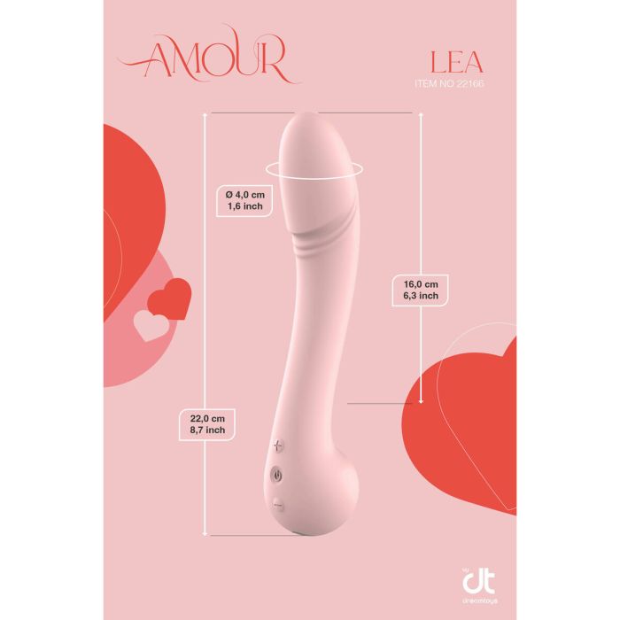 Vibrador clásico Dream Toys Amour Flexible Rosa 3