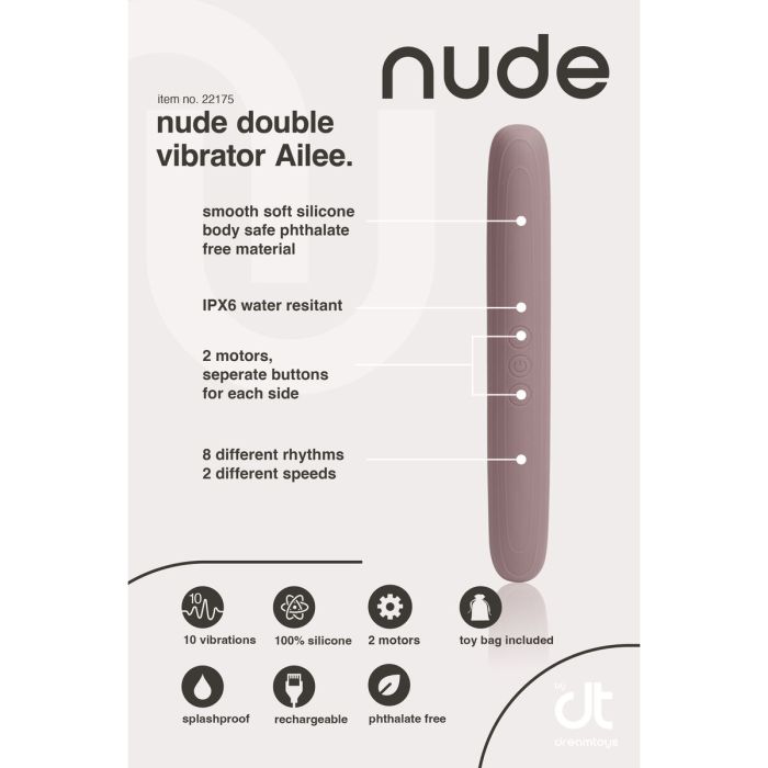 Vibrador Dream Toys Nude Morado 3