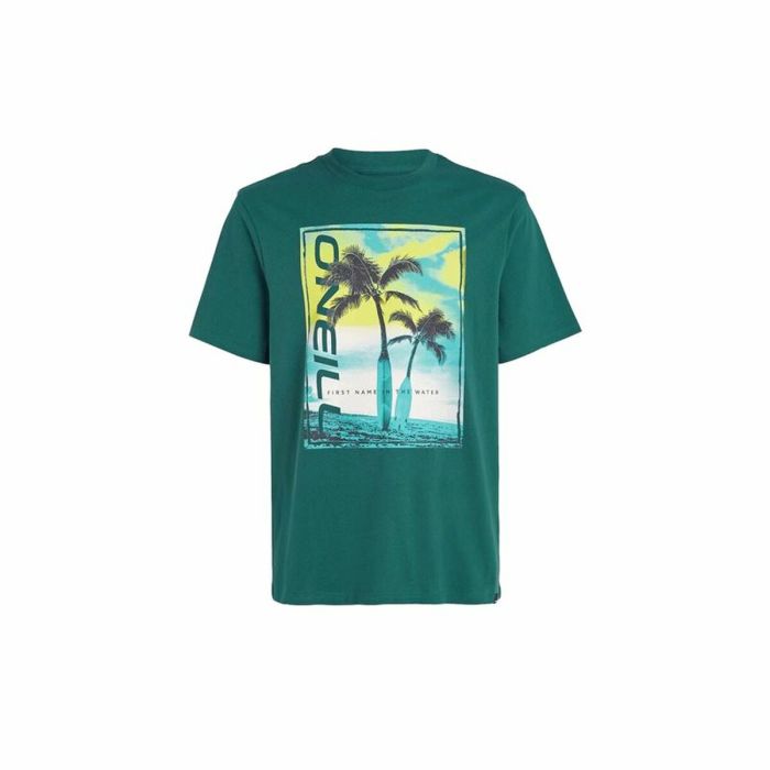 Camiseta de Manga Corta Hombre O'Neill Jack Neon Living Verde Claro