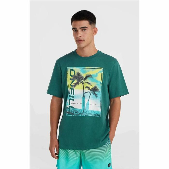 Camiseta de Manga Corta Hombre O'Neill Jack Neon Living Verde Claro 3