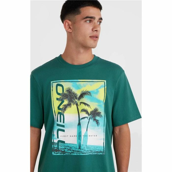 Camiseta de Manga Corta Hombre O'Neill Jack Neon Living Verde Claro 1