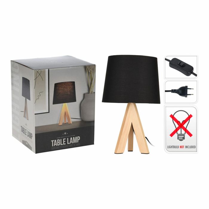 Lámpara de mesa 18 x 18 x 29 cm Negro 1 Lámpara de mesa 18 x 18 x 29 cm Negro 1