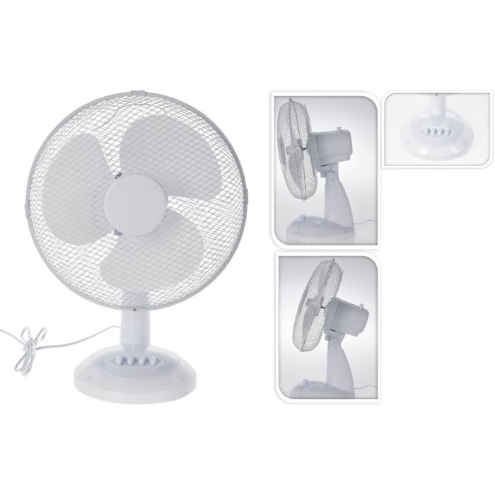 Ventilador de Sobremesa Excellent Electrics EL9000160 Blanco