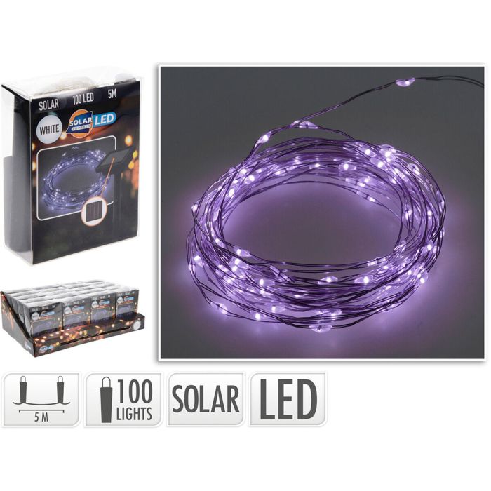 Guirnalda de Luces LED Lifetime Violeta 7 m 2 m Solar 1