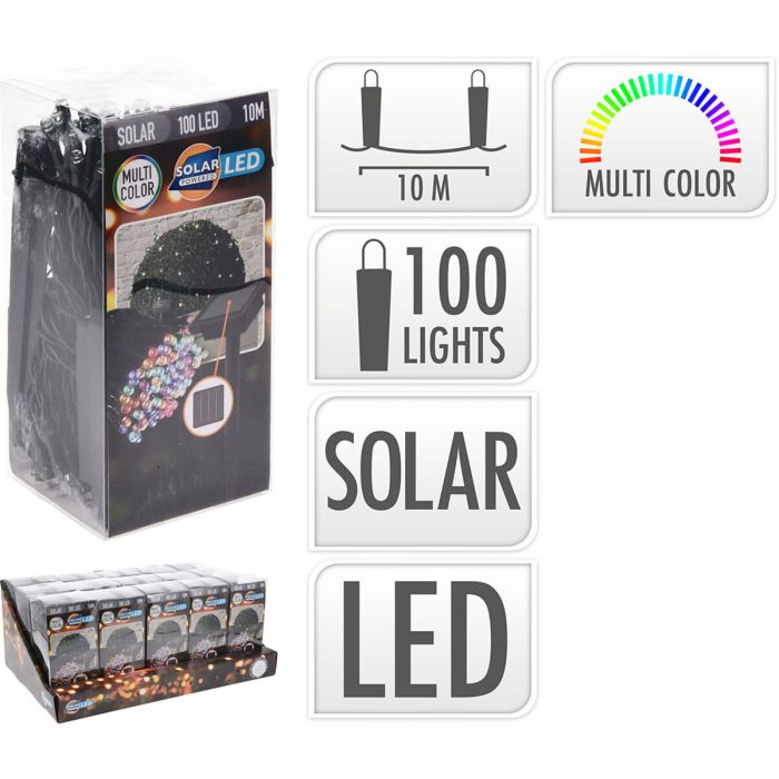 Guirnalda de Luces LED Lifetime 12 m Multicolor Solar 1