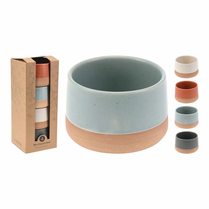 Set de Cuencos Excellent Houseware 210000960 Cerámica Ø 9 x 5,6 cm 4 Piezas 1