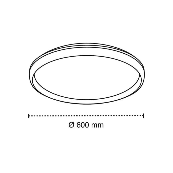 Plafón led circular, charly, 80 W, 3cct, 8800 lm, blanco, ø60 x 7 cm 7