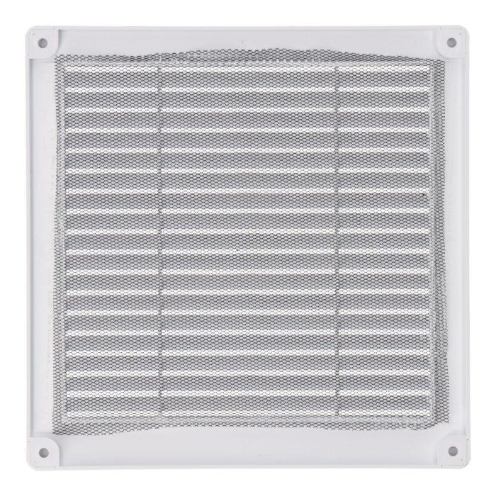 Rejilla de ventilación EDM 87704 Blanco 20 x 20 x 0,7 cm Mosquitera 1