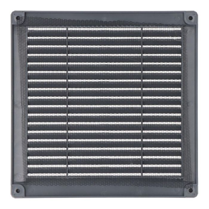 Rejilla de ventilación EDM 87705 Gris 20 x 20 x 0,7 cm Mosquitera 1