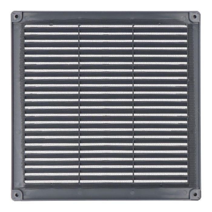 Rejilla de ventilación EDM 87707 Gris 25 x 25 x 0,7 cm Mosquitera 1