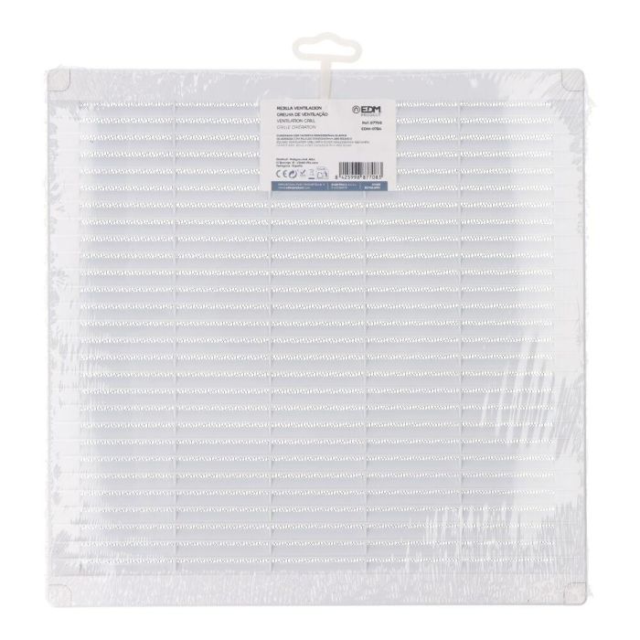 Rejilla de ventilación EDM 87708 Blanco 30 x 30 x 0,7 cm Mosquitera 2