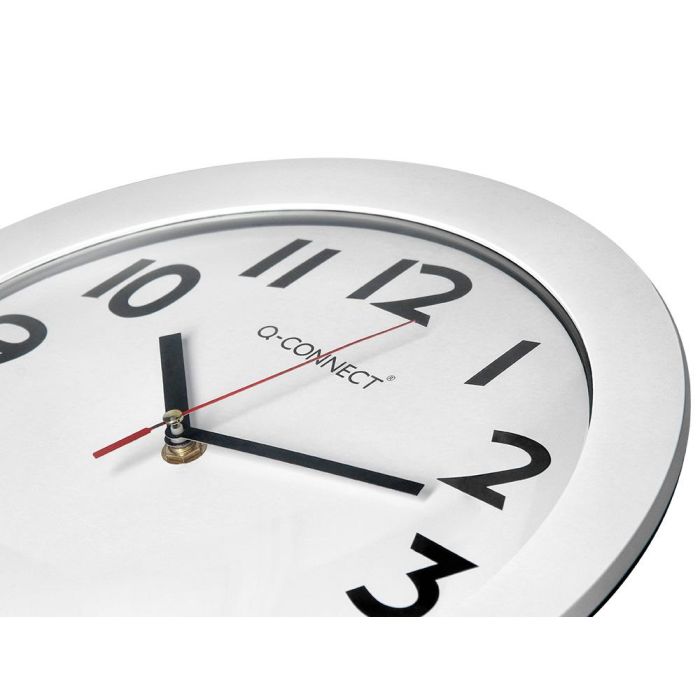 Reloj Q-Connect De Pared Plastico Oficina Redondo 30 cm Marco Blanco 9 Reloj Q-Connect De Pared Plastico Oficina Redondo 30 cm Marco Blanco 9