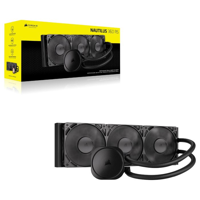 Corsair NAUTILUS 360 RS Refrigerador de aire para Placa base CW-9060089-WW Negro 6