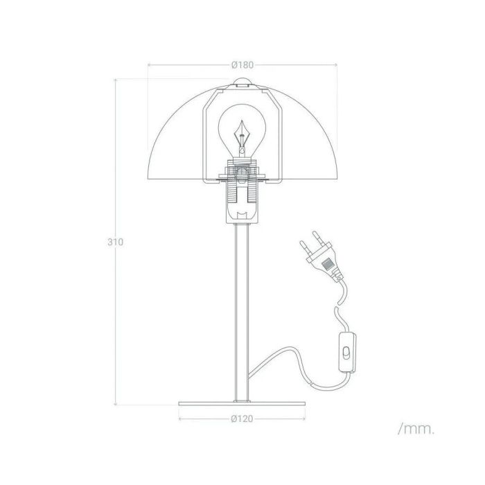 SKD-T1007 Lámpara de Mesa Atlantic City, Diseño Moderno y Elegante, compatible con Bombilla LED E27 para Salón, Dormitorio y Oficina 5 SKD-T1007 Lámpara de Mesa Atlantic City, Diseño Moderno y Elegante, compatible con Bombilla LED E27 para Salón, Dormitorio y Oficina 5