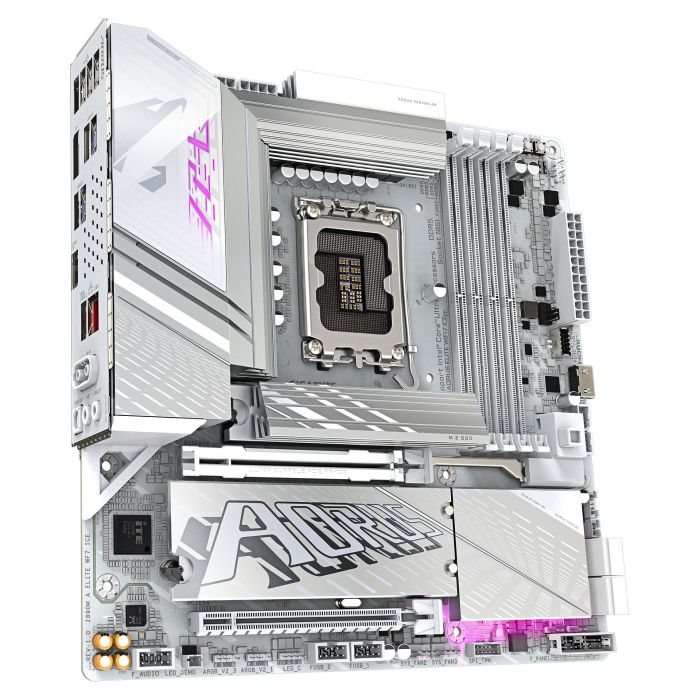 Gigabyte Placa Base Z890M AORUS ELITE WIFI7 ICE Z890M A Elite WF7 ICE LGA 1851 DDR5 ATX 2