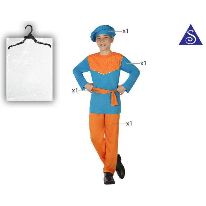 Disfraz Niño Paje Azul 10-12 Años 1 Disfraz Niño Paje Azul 10-12 Años 1