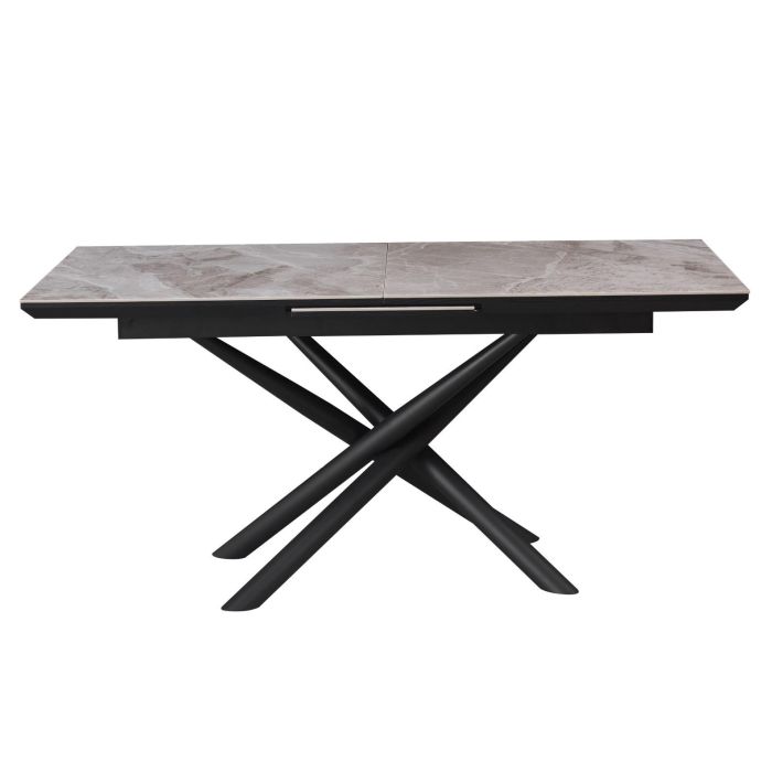 Mesa Comedor Moderno DKD Home Decor Gris Negro 90 x 76 x 160 cm 1