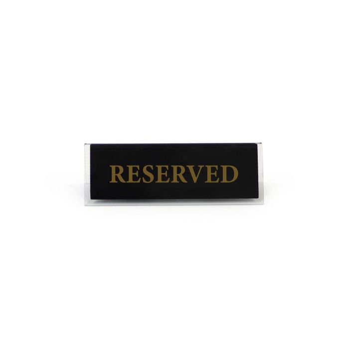 Placa Acrílica Reservado 12x4 cm - My Bar (24 Unidades) 1 Placa Acrílica Reservado 12x4 cm - My Bar (24 Unidades) 1